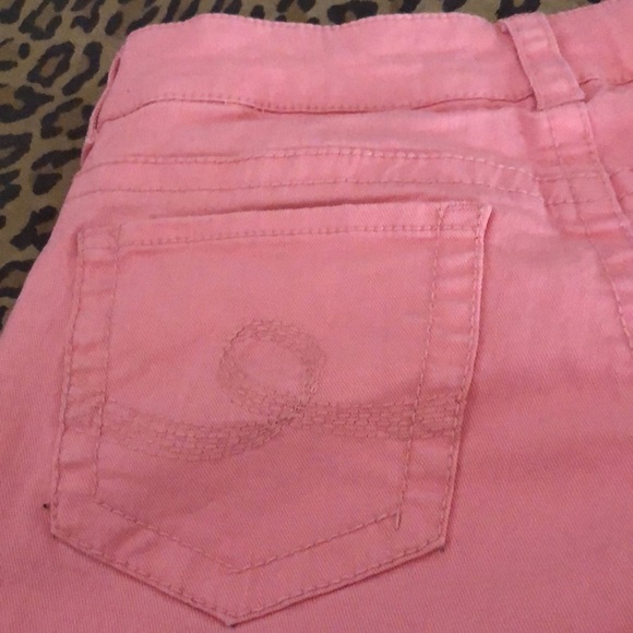 Seven7 size 12 coral peach Denim shorts NWOT - Picture 9 of 9